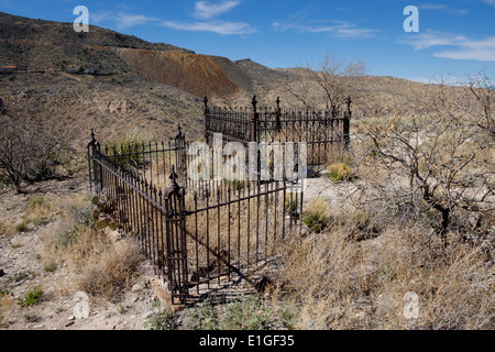 Der Friedhof in der Altstadt der Kupferbergbau Jerome, Arizona, USA. Stockfoto