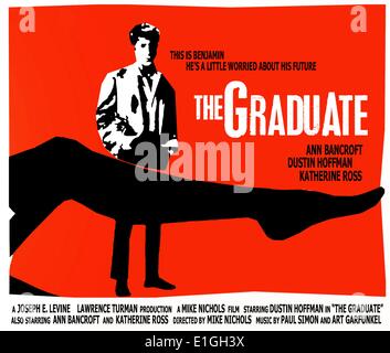 Der Absolvent, eine Komödie, Drama, 1967, starring Anne Bancroft, Dustin Hoffman, Katharine Ross. Stockfoto