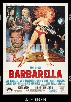 Barbarella Jane Fonda in der Hauptrolle eine 1968 Französisch-italienischen Science-Fiction-Film. Stockfoto