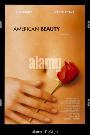 American Beauty von Kevin Spacey und Annette Bening ein amerikanischer Spielfilm 1999. Stockfoto