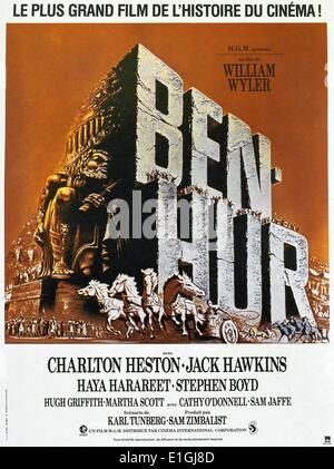 Ben Hur, die 1959 Epic aller biblischen Epen starring Charlton Heston und Jack Hawkins. Stockfoto