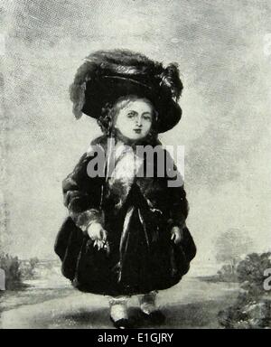 Königin Victoria (1819 – 1901) Portrait von Königin Victoria als Kind im Alter von ca. 3 Stockfoto