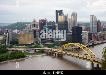 Skyline von Pittsburgh PA Stockfoto