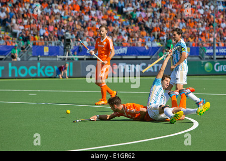 Eishockey-WM den Haag 2014: Niederlande Vs Argentinien (3: 1) Gruppenphase Stockfoto