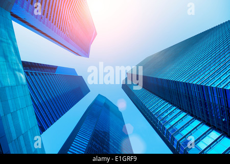 Bürogebäude in Singapur Stockfoto