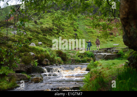 Die Bronte-Wasserfall in der Nähe von Haworth West Yorkshire England UK Stockfoto