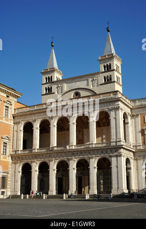 Italien, Rom, Basilika San Giovanni in Laterano, Loggia delle Benedizioni Stockfoto