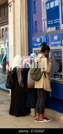 CASHPOINT Halifax Bank York Yorkshire England UK England EU Europäische Union Europa Stockfoto