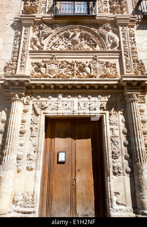 Plateresken Fassade des Renaissance-Villa Gebäude Casa de Castril, Museo Arqueologico, Archäologisches Museum, Granada, Spanien Stockfoto