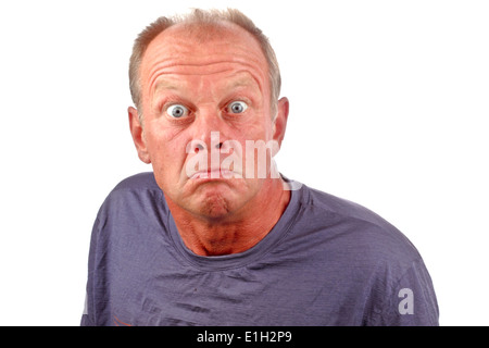 Mann mit wütenden Ausdruck Stockfoto