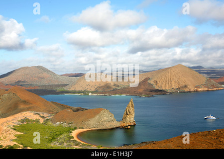 Pinnacle Rock, Sullivan Bay, Bartolome Insel, Galapagos-Inseln, Ecuador Stockfoto