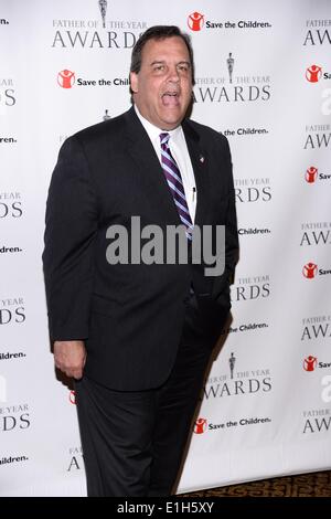 New York, NY, USA. 4. Juni 2014. Gouverneur von New Jersey Chris Christie in Anwesenheit für Gouverneur von New Jersey, Chris Christie am 73. jährliche Vater Of the Year Award, New York Hilton Hotel, New York, NY 4. Juni 2014. Bildnachweis: Eli Winston/Everett Collection/Alamy Live-Nachrichten Stockfoto