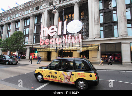 Großbritannien, England, London, Selfridges Store, Taxis, Oxford Street, Stockfoto