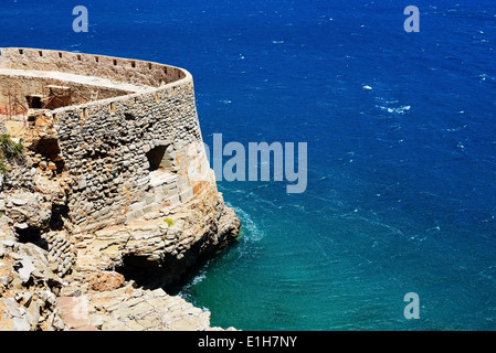 Die Festung Spinalonga Insel, Kreta, Griechenland Stockfoto