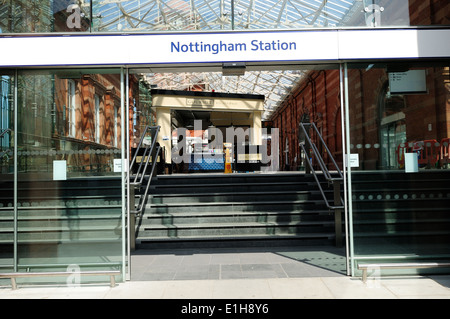 Nottingham East Midlands Bahnhof. Stockfoto