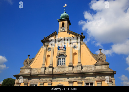 Giebel des alten Lagerhaus (Kaufhaus), jetzt Hotel, Wasserviertel, Lüneburg, Lüneburg, Niedersachsen, Deutschland, Europa Stockfoto