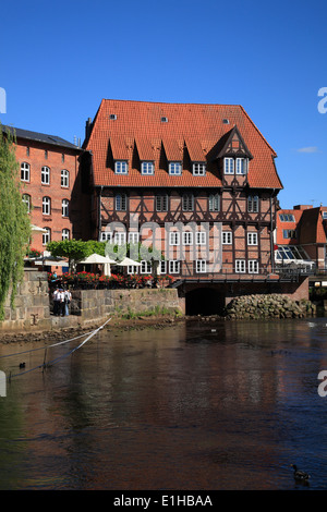 Restaurant LUENER MUEHLE am alten Hafen, Lüneburg, Lüneburg, Niedersachsen, Deutschland, Europa Stockfoto