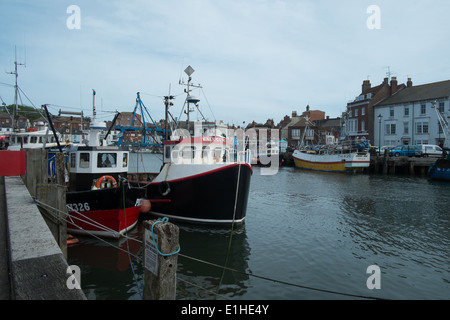 Fischen Trawlersin Weymouth Harbour Dorset UK Stockfoto