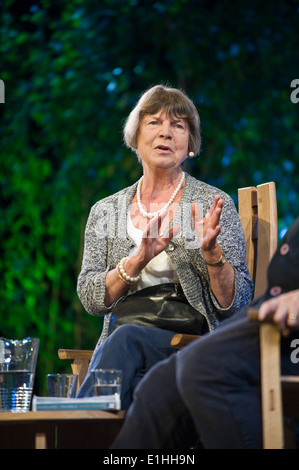 Margaret Drabble diskutieren ihren ersten Roman seit sieben Jahren bei Hay Festival 2014. © Jeff Morgan Stockfoto