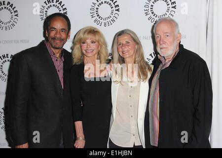 Los Angeles, Kalifornien, USA. 4. Juni 2014. Tim Reid, Loni Anderson, Jan Smithers, Howard Hesseman Paley Center Präsentation von Baby teilnehmen, wenn Sie sich jemals gefragt haben: '' A WKRP In Cincinnati Wiedersehen '' bei The Avalon 4. Juni 2014 in Beverly Hills, Kalifornien. USA. Bildnachweis: TLeopold/Globe Photos/ZUMAPRESS.com/Alamy Live-Nachrichten Stockfoto