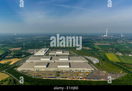 Luftaufnahme, IKEA Logistikzentrum Ellingshausen, Mengede, Dortmund, Ruhr District, North Rhine-Westphalia, Deutschland Stockfoto