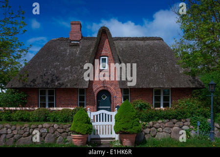 Friesische Haus, Keitum, Sylt, Schleswig-Holstein, Deutschland Stockfoto