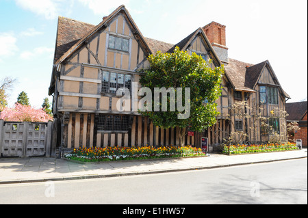 Hall's Croft, Haus von William Shakespeares Tochter Susanna und ihrem Ehemann Dr. John Hall in Stratford upon Avon, Warwickshire, England, Großbritannien Stockfoto