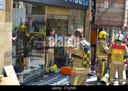 Bristol-Wasserrutsche hinunter Park Street Bristol Stockfoto, Bild