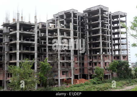 Dhaka, 02. Juni 2014. Im Bau Gebäude in Dhaka. Stockfoto