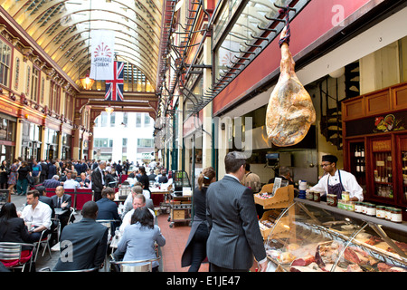 Leadenhall Market in der City of London. Stockfoto