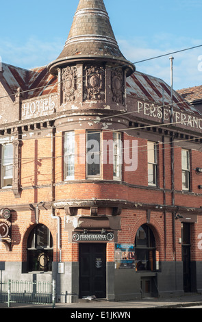 Beharrlichkeit Hotel Brunswick Street Melbourne Australien Stockfoto