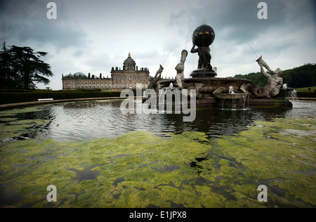 Castle Howard, North Yorkshire, England UK. Juni 2014 Castle Howard ist ein stattliches Haus in North Yorkshire, England. Stockfoto