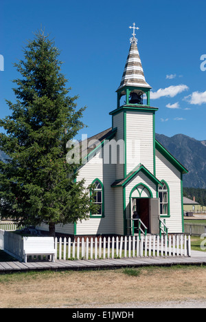 Elk203-1743v Kanada, British Columbia, Fort Steele, historische Kirche Stockfoto