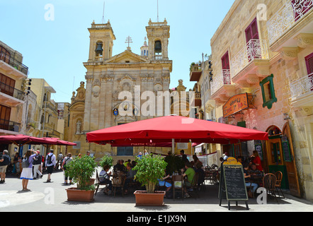 St.-Georgs Basilika, St. Georg-Platz, Victoria (Città Victoria) Gozo (Ghawdex), Gozo Region, Republik Malta Stockfoto