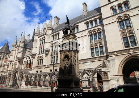 Großbritannien, England, London, Stadt, Temple Bar, Royal Courts of Justice, Stockfoto