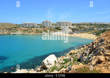 Golden Bay (Il-Mixquqa), nördlichen Viertel, Malta Majjistral Region, Republik Malta Stockfoto