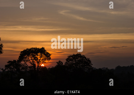 Pre Rup Tempel in Siem Reap, Kambodscha ist ein sehr beliebter Ort um den Sonnenuntergang zu sehen. Stockfoto