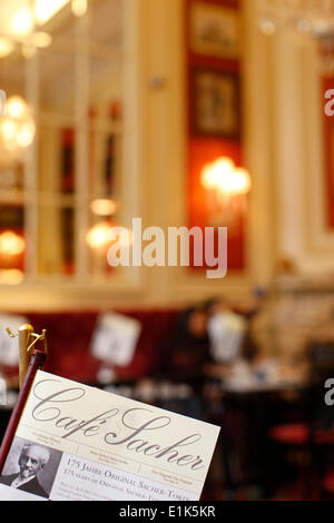 Sacher CafŽ, Vienna Stockfoto