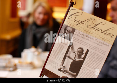 Sacher CafŽ, Vienna Stockfoto