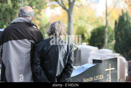 P re Lachaise Friedhof. Stockfoto