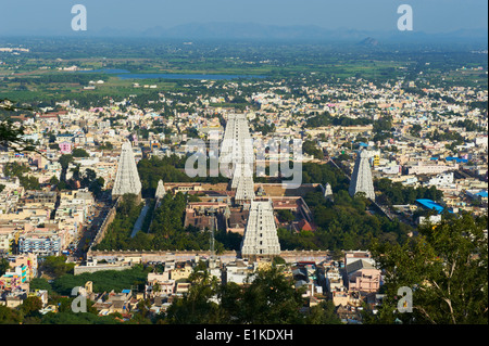 Indien, Tamil Nadu, Tiruvannamalai, Arunachaleswar Tempel Stockfoto