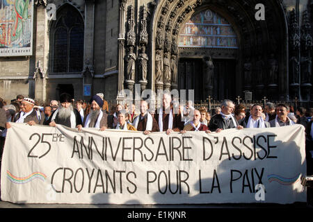 Inter-religiöse Marsch für Frieden in Paris Stockfoto