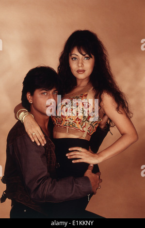 Bollywood-Schauspieler Shahrukh Khan und seine Frau Gauri 