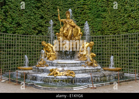 Brunnen im Schloss Versailles bei Paris, Frankreich Stockfoto