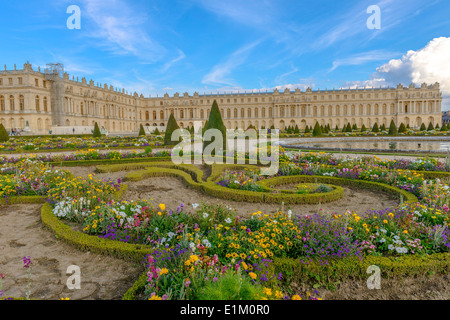 Versailles Chateau und die Gärten Blick in der Nähe von Paris, Frankreich Stockfoto