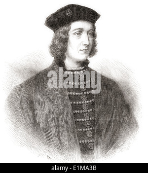 Eduard IV., 1442 – 1483. König von England. Stockfoto