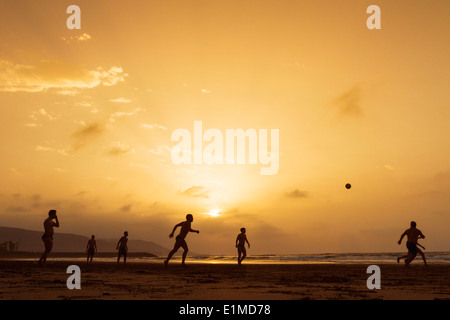 Sonnenuntergang-Serie von Las Canteras Strand in Las Palmas, Gran Canaria Stockfoto