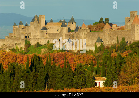 Frankreich, Departement Aude, mittelalterlichen Stadt Carcassonne Stockfoto