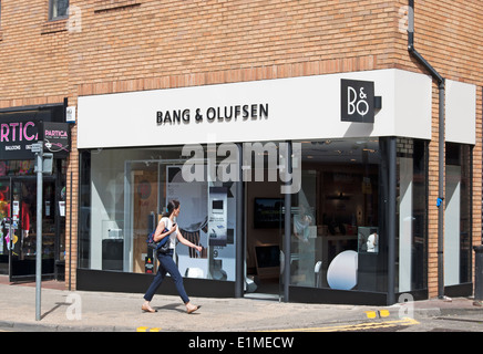 Zweig der gehobenen Audio-Equipment-Händler, Bang & Olufsen, Kingston nach Themse, Surrey, england Stockfoto