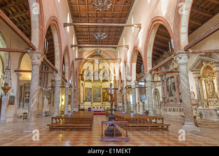 Venedig, Italien - März 11, 2014:Interior der Kirche Santa Maria Dell Orto Stockfoto